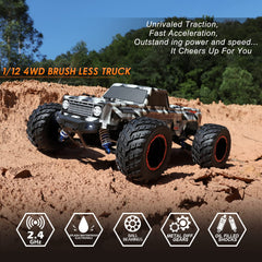 HAIBOXING 903A 4WD drive system enabling stable handling on varied terrain.