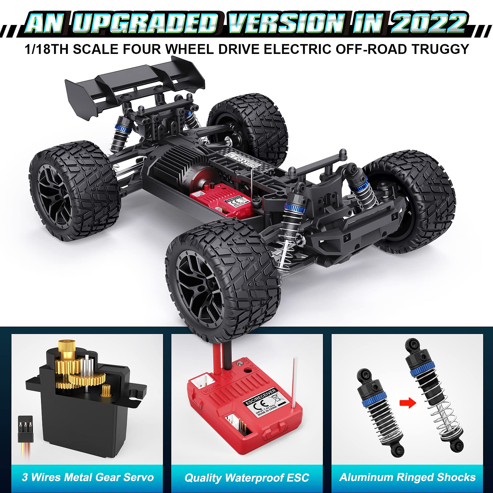 HAIBOXING Hailstorm off-road action, high-speed thrills on dirt and grass