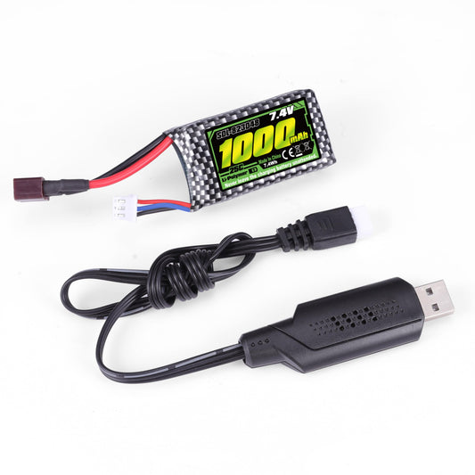 HAIBOXING RC battery with USB charger bundle for HBX trucks convenient recharges