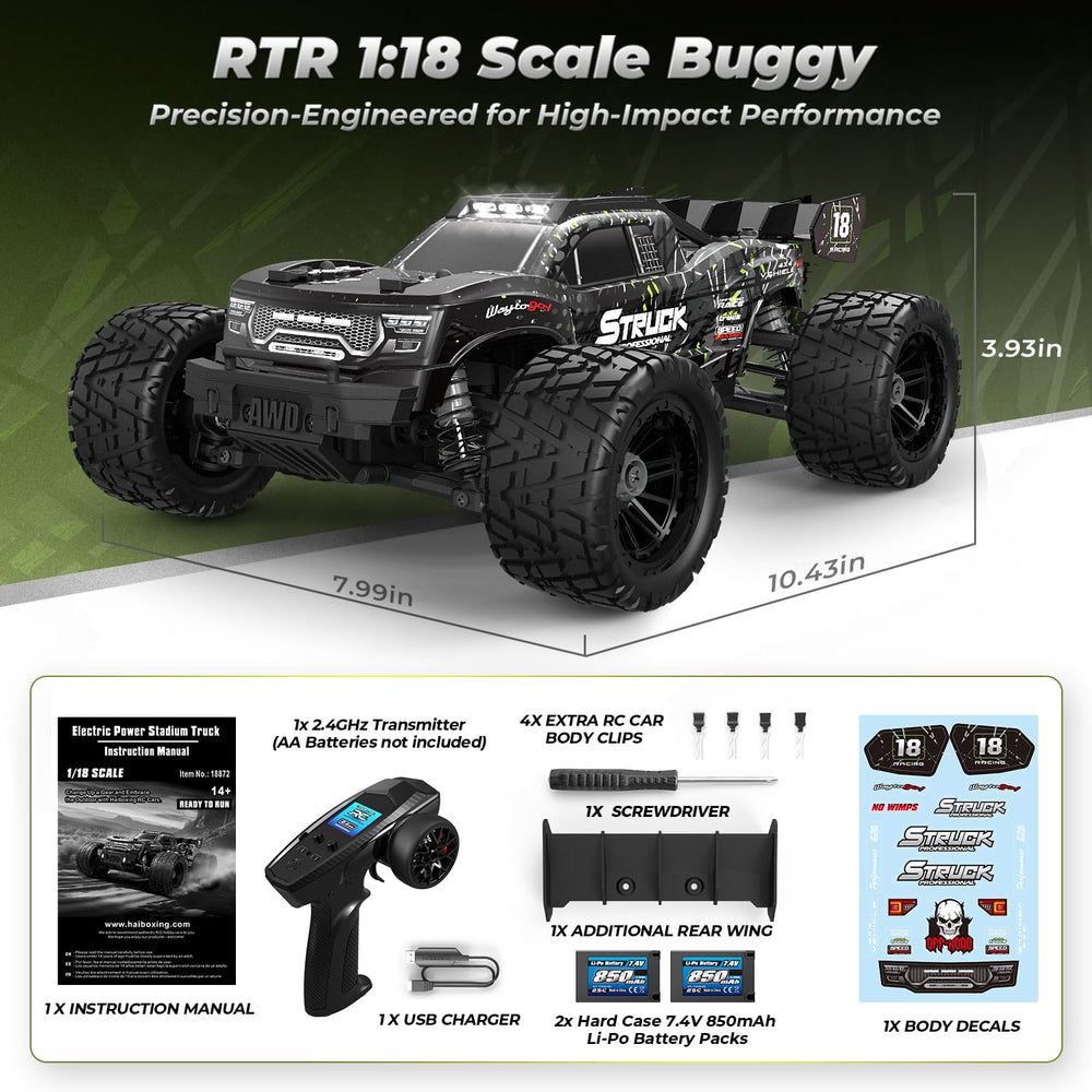 HAIBOXING 18872 impact-resistant battery case.
