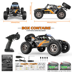 HAIBOXING RC Truck IPX4 waterproof electronics endure splashes.