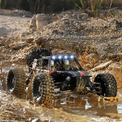 HAIBOXING RC Truck metal differential and bearings for smooth performance.