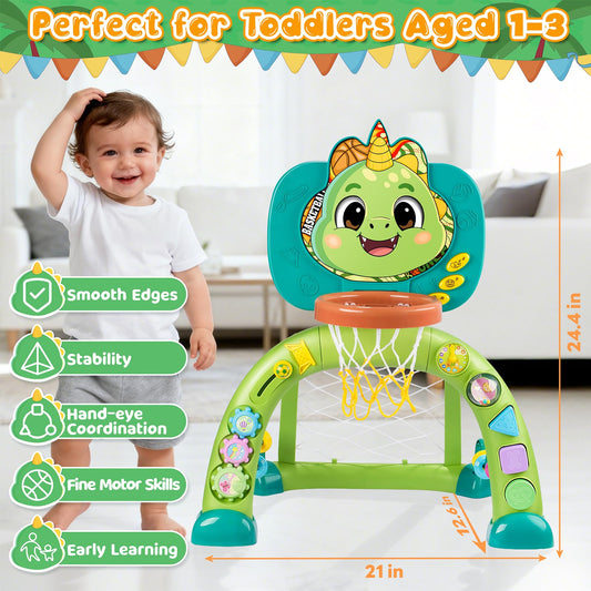 HAIMST dinosaur sports toy soccer goal promotes kicking skills and fun