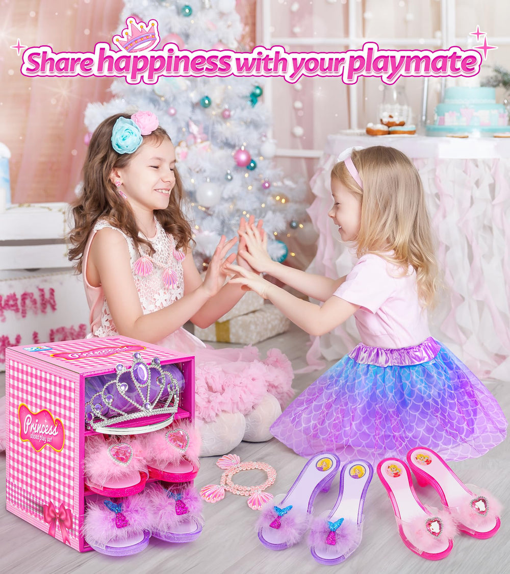 HAIMST non-slip princess shoes feature soft details and safe grip.