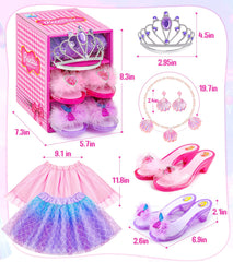 HAIMST storage box keeps accessories organized for quick dress-up sessions.
