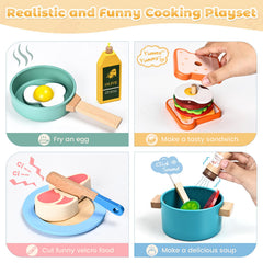 HAIMST wooden steak and sandwich pieces for interactive meals
