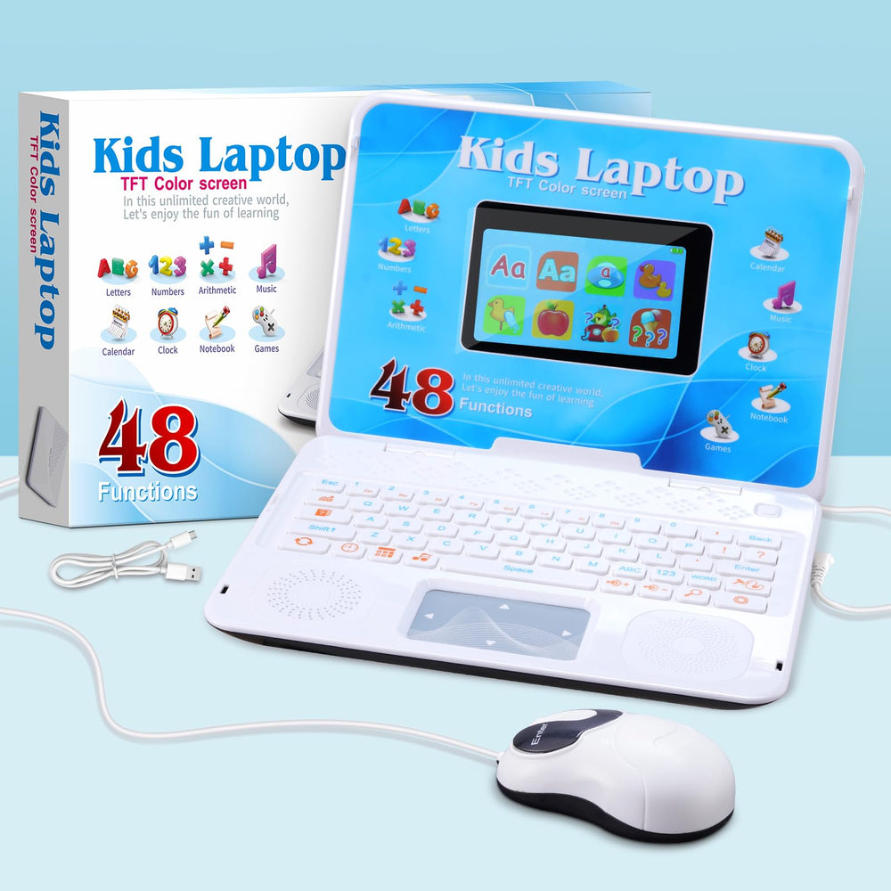 HAIOUMM Kids Laptop compact size ideal for home or travel learning