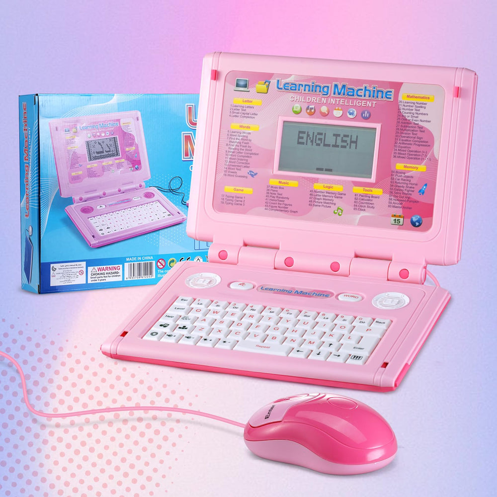 HAIOUMM Kids Educational Laptop shows hours of fun with interactive keyboard questions