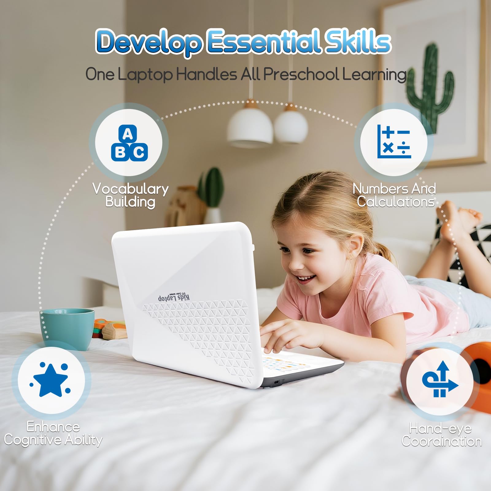 HAIOUMM Kids Laptop keyboard and mouse simulate real typing for kids