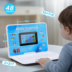 HAIOUMM Kids Laptop displays bright TFT visuals to support alphabet and math activities