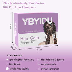 Reusable applicator from Hair Gems Tool for Girls supports multiple styling sessions.