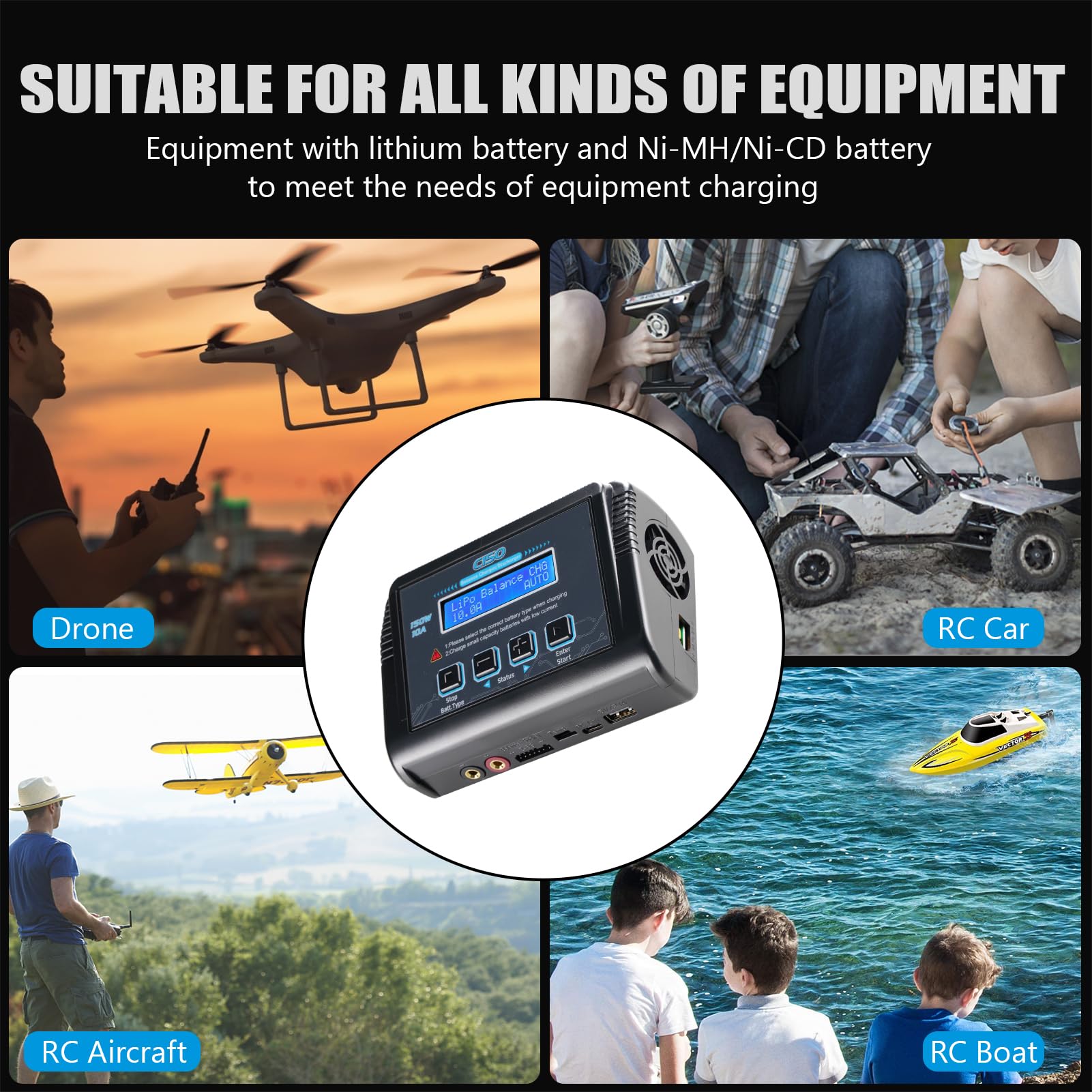 HAISITO charger with digital display for clear status and metrics