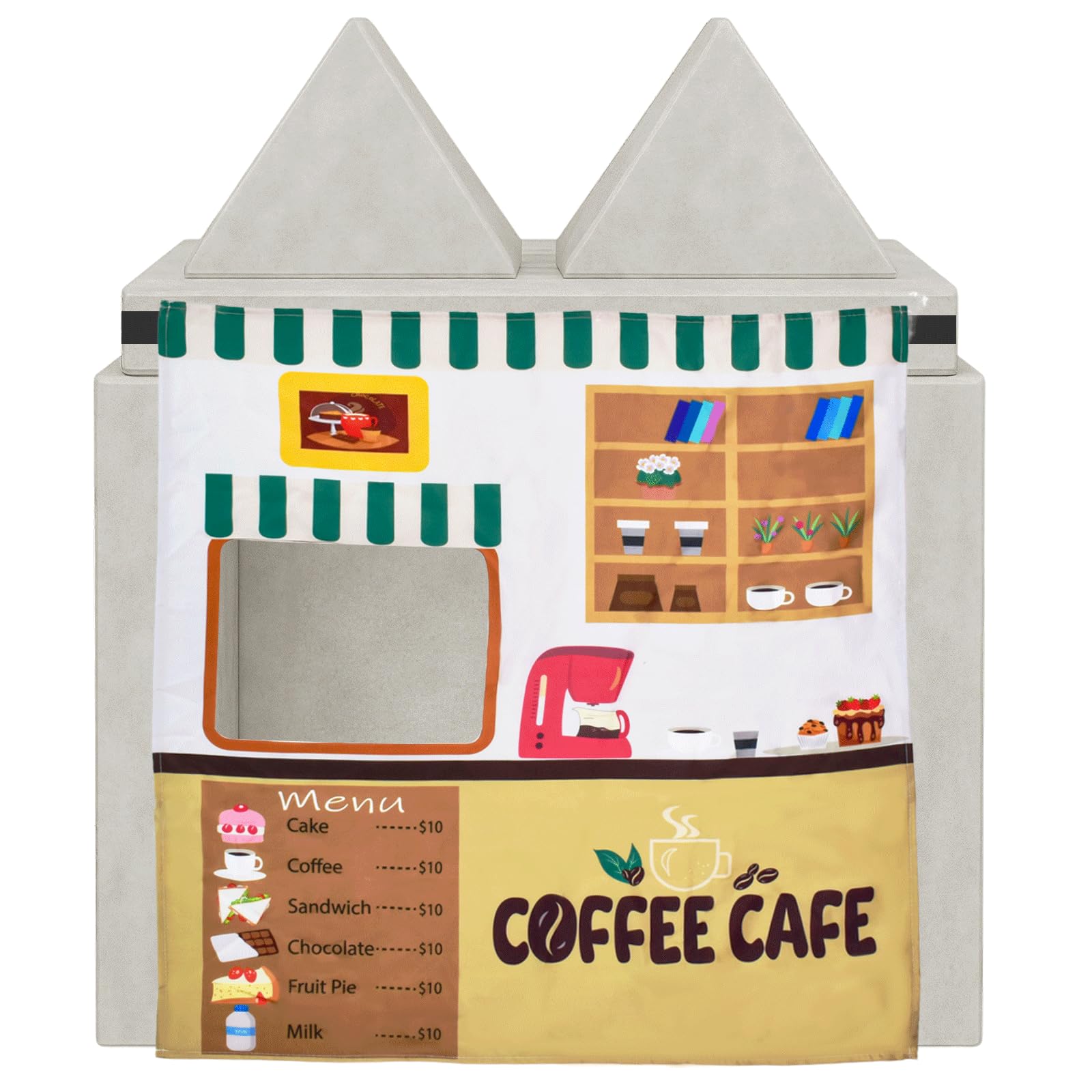 HAJOROM Play Panel coffee shop scene boosts imaginative play and social skills