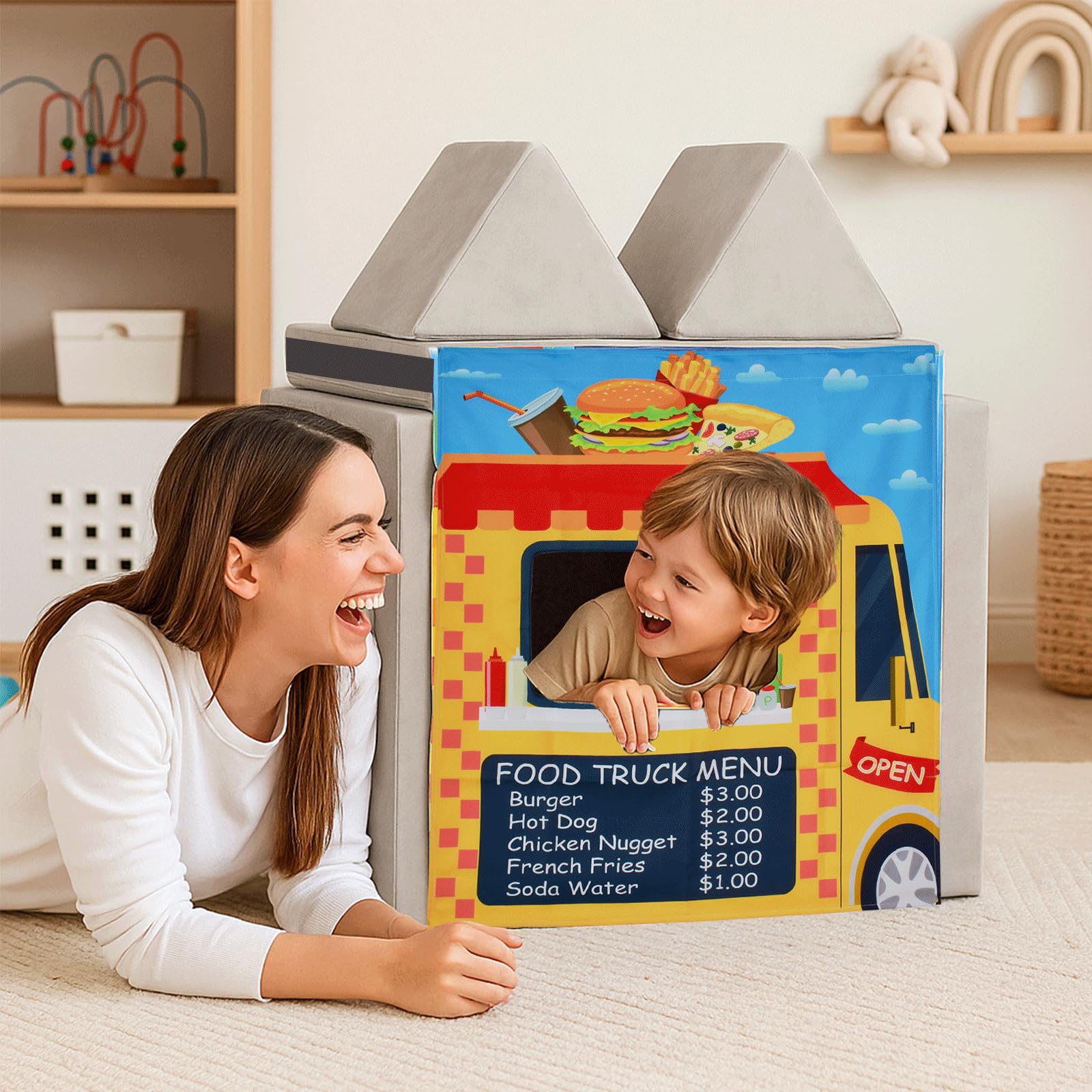 HAJOROM Play Panel safari adventure scene invites exploration and cooperative play.