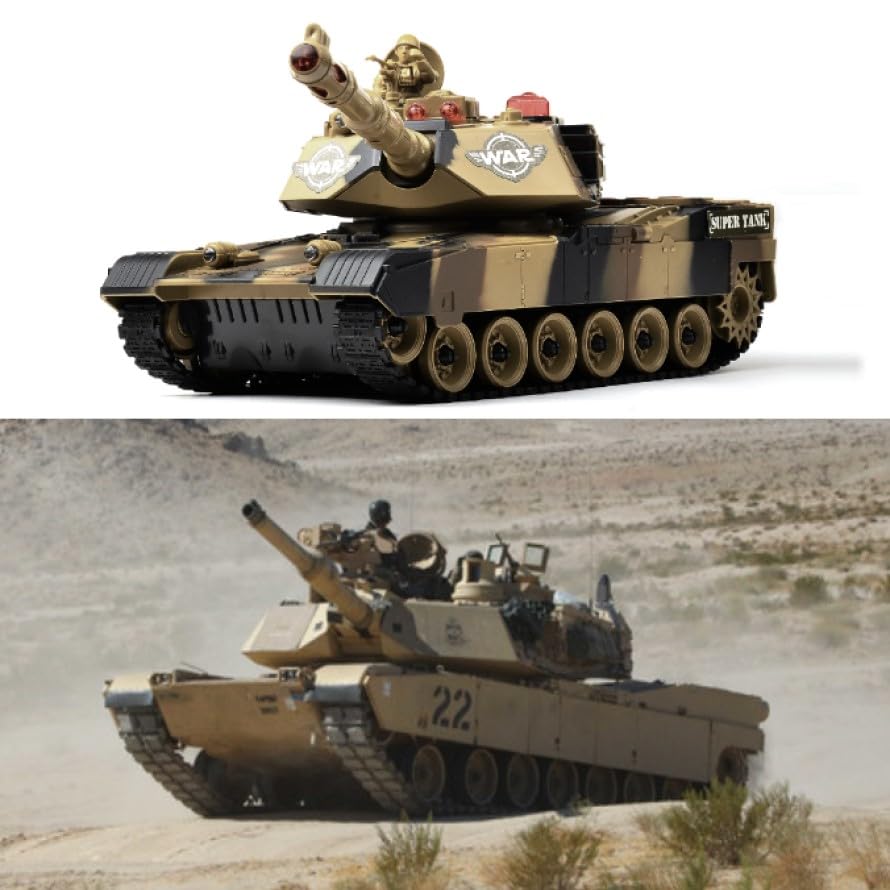 Haktoys 12-inch scale battle tank for realistic presence