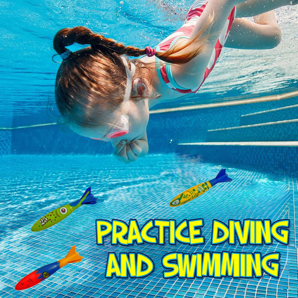 Bright colors improve visibility of Haktoys shark rings during pool games