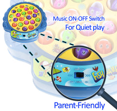 Haktoys Fishing Game features 21 colorful fish for quick catching rounds