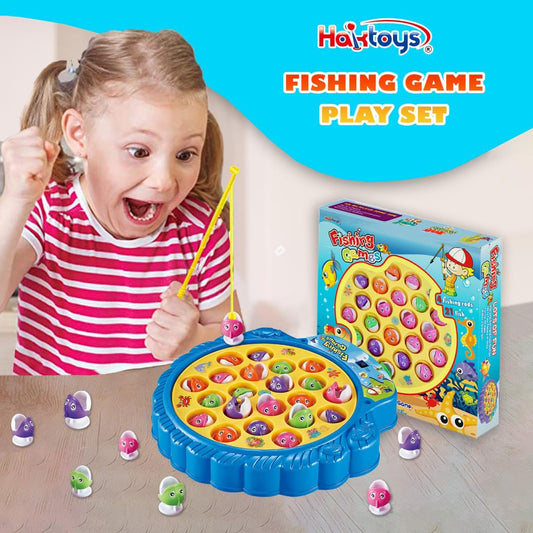 Haktoys Fishing Game poles aiding hand-eye coordination during multiplayer sessions