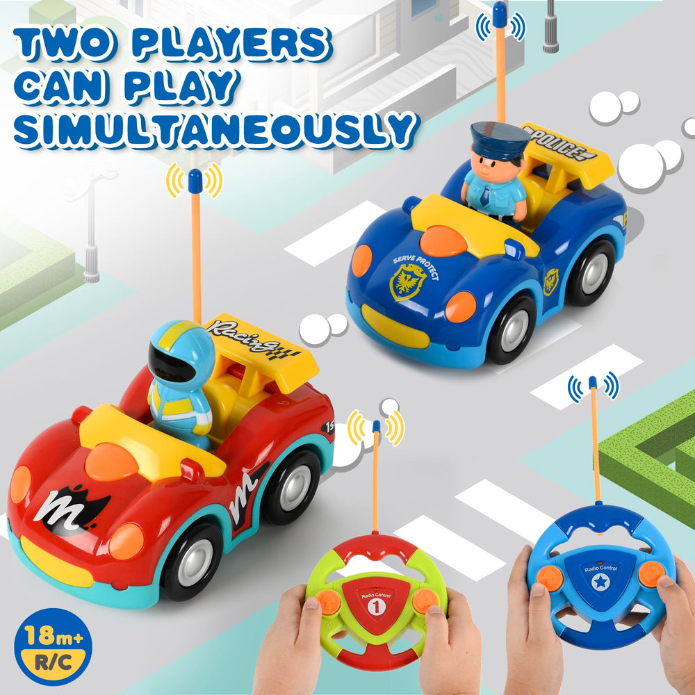 Haktoys kid-friendly RC set for indoor and outdoor play.