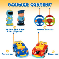 Haktoys race RC car front view for speedy, competitive play.