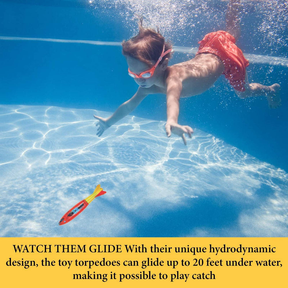 Haktoys torpedo swim toy helps kids and adults improve coordination
