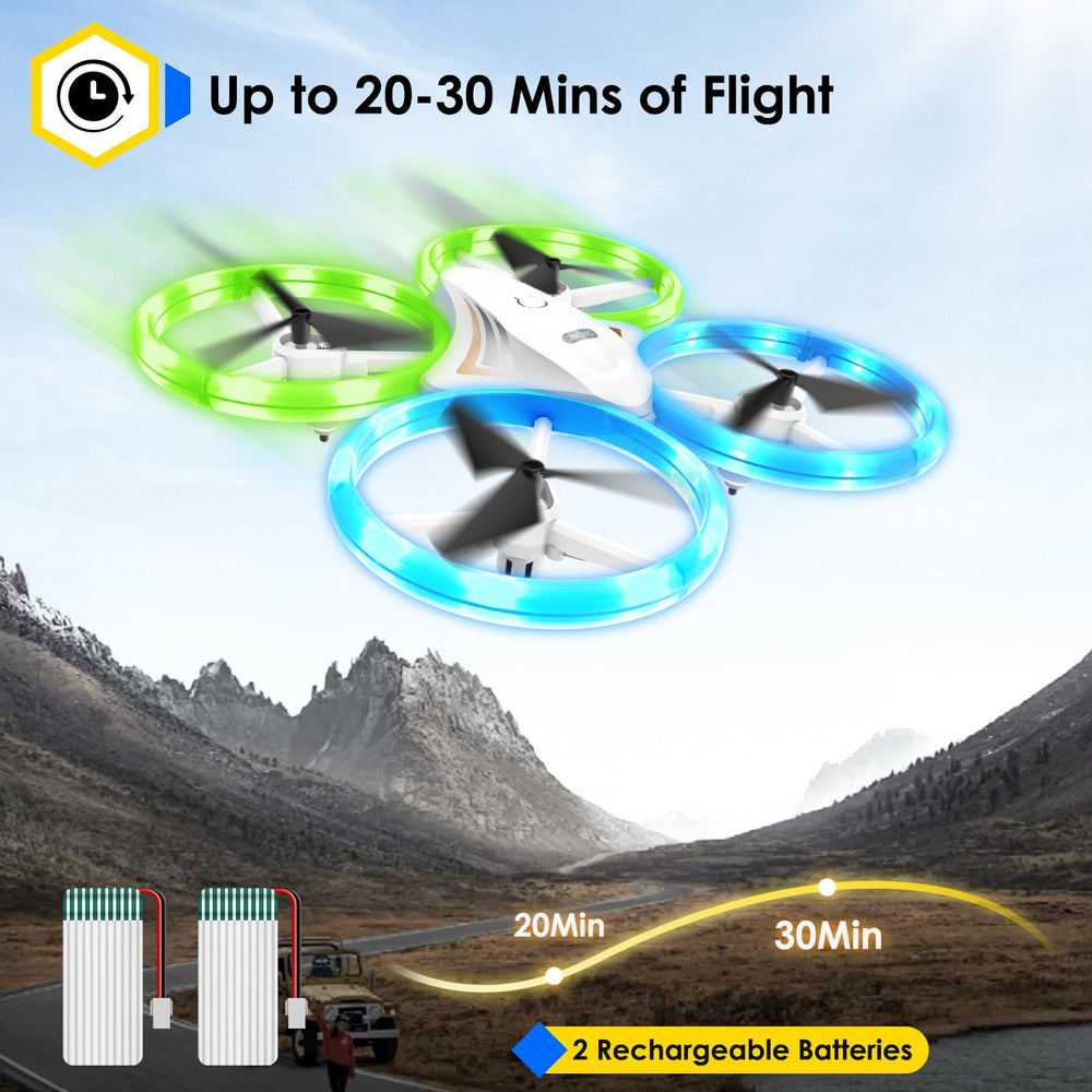 Halivita Drones 3D flip action adds dynamic flight tricks.