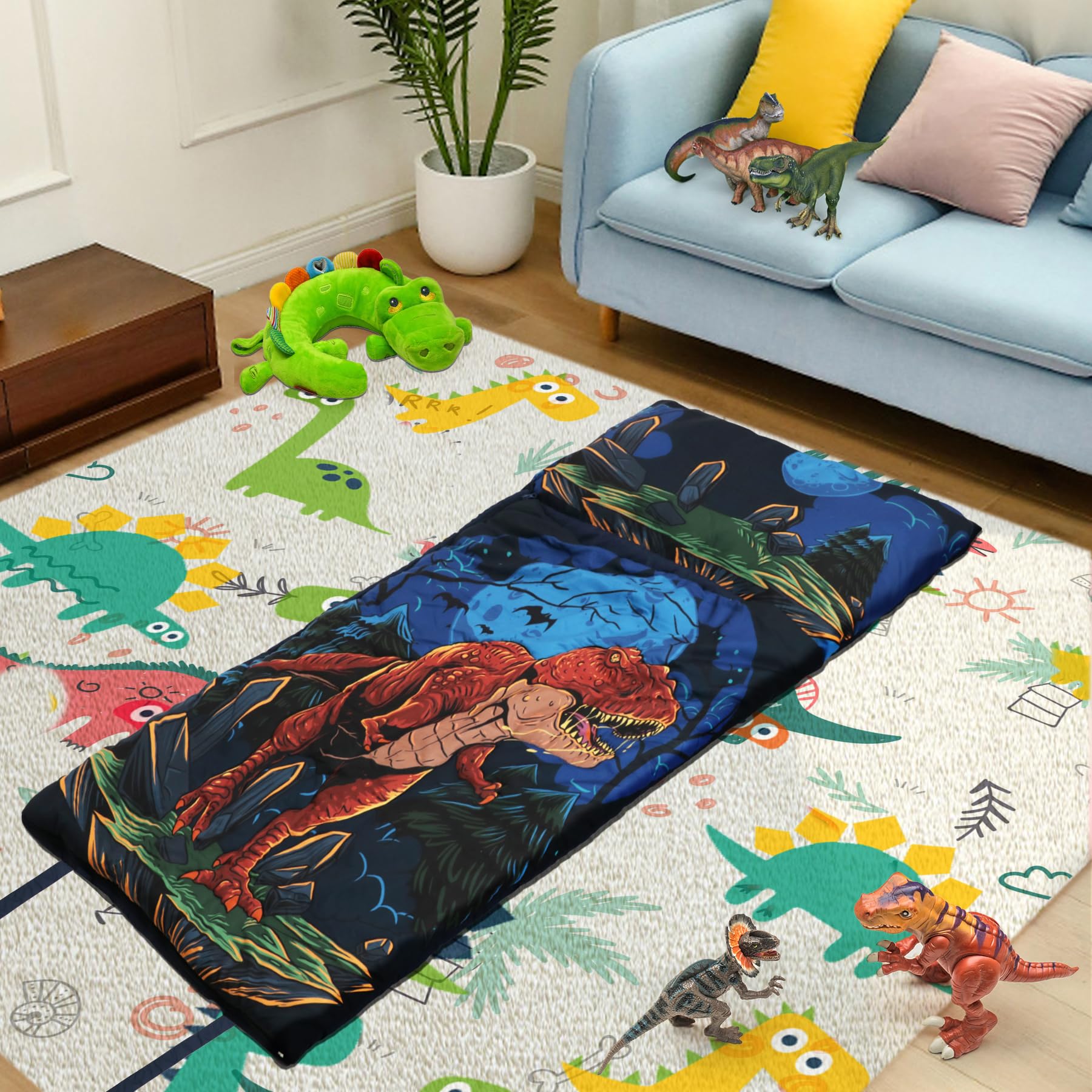 Hallo Bunny durable sleeping bag suitable for growing kids and sleepovers.