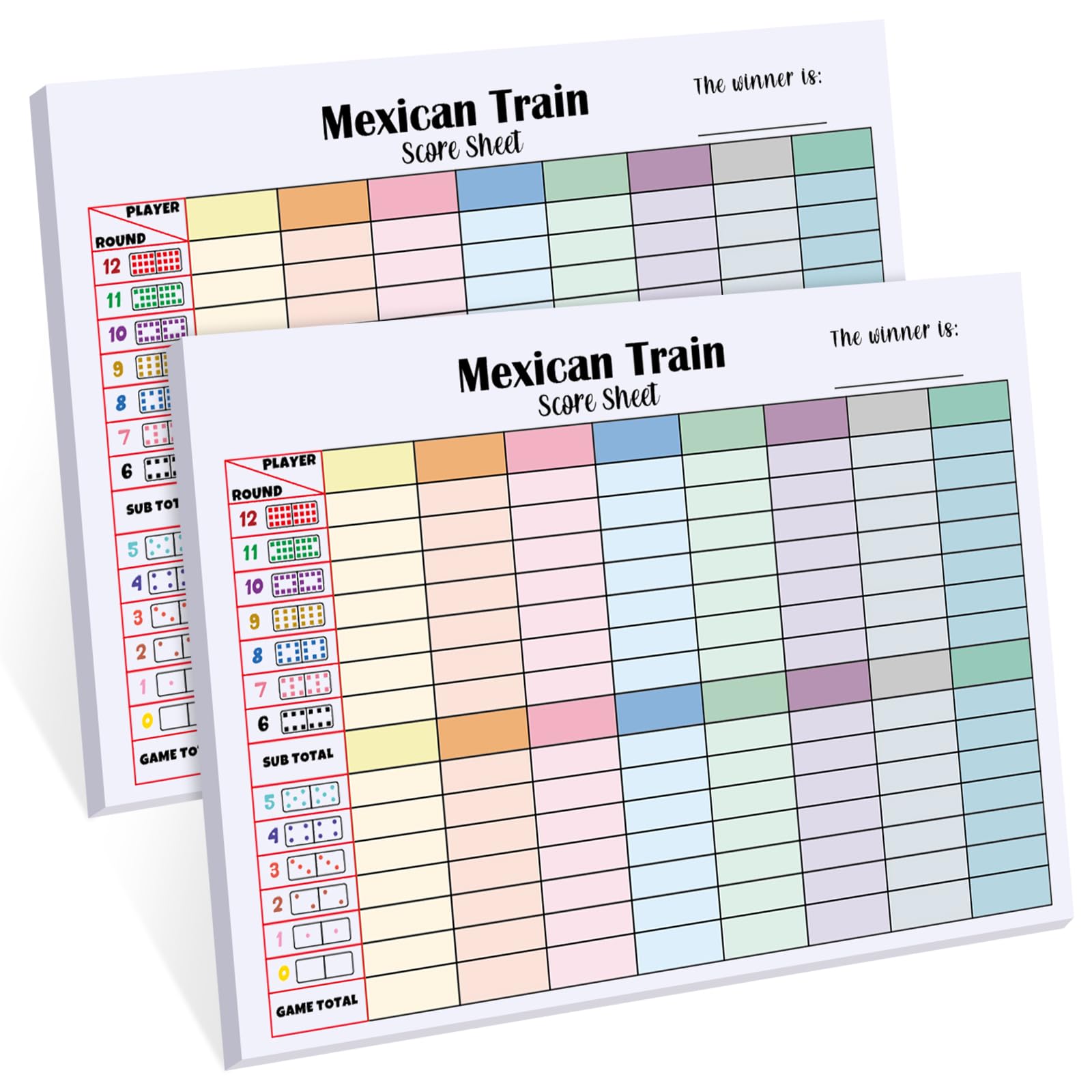 Halloscume 2-pack scorepad cover showing portable design for quick on-the-go scoring.