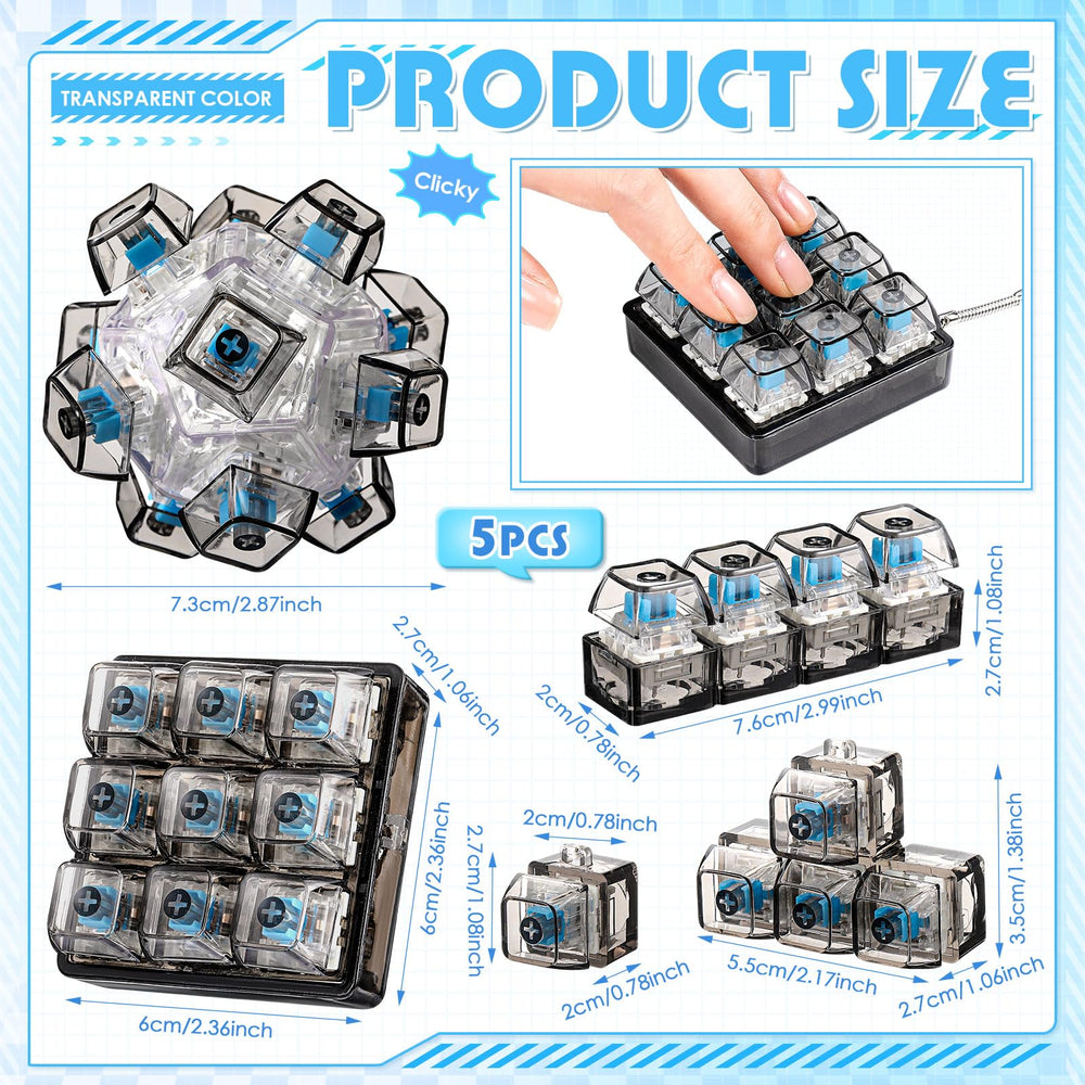 Halloscume keyboard fidget keychain-compact: portable desk buddy for on-the-go stress relief