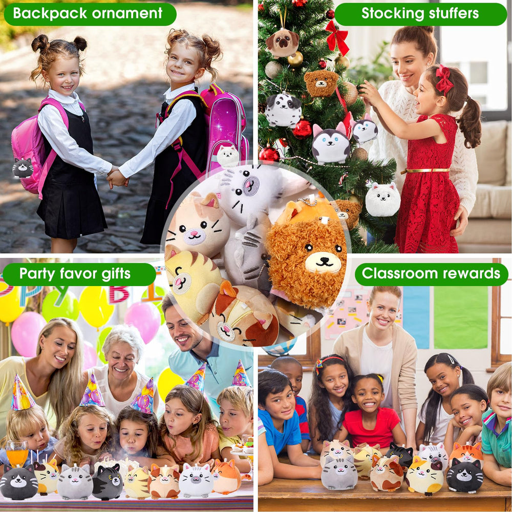 Halloscume mini plush animal with soft texture for kids' desks