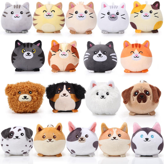 Halloscume mini plush puppy 3.15 inch charm for bags and keys