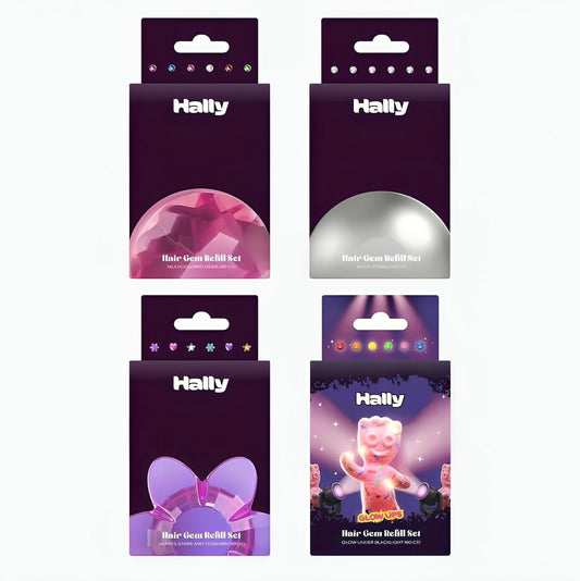Hally Hair 360 refill gems multicolor for versatile party styling