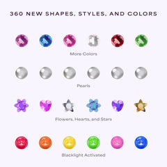 Hally Hair pearl gems offer elegant texture and shine