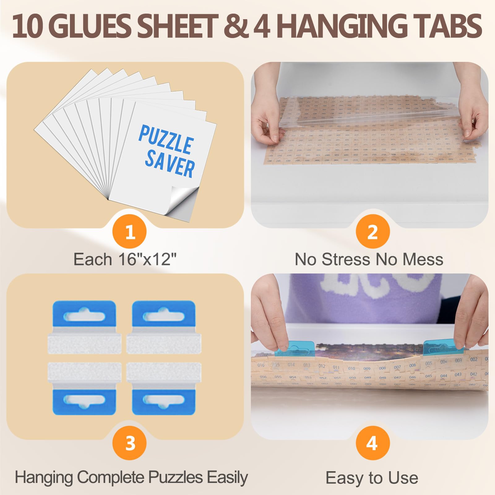 HALLYBEE puzzle-table-storage-under-sofa enables discreet storage when not in use.