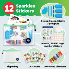 Halmolife diamond dots packs providing extra sparkle for crafts and gifts.
