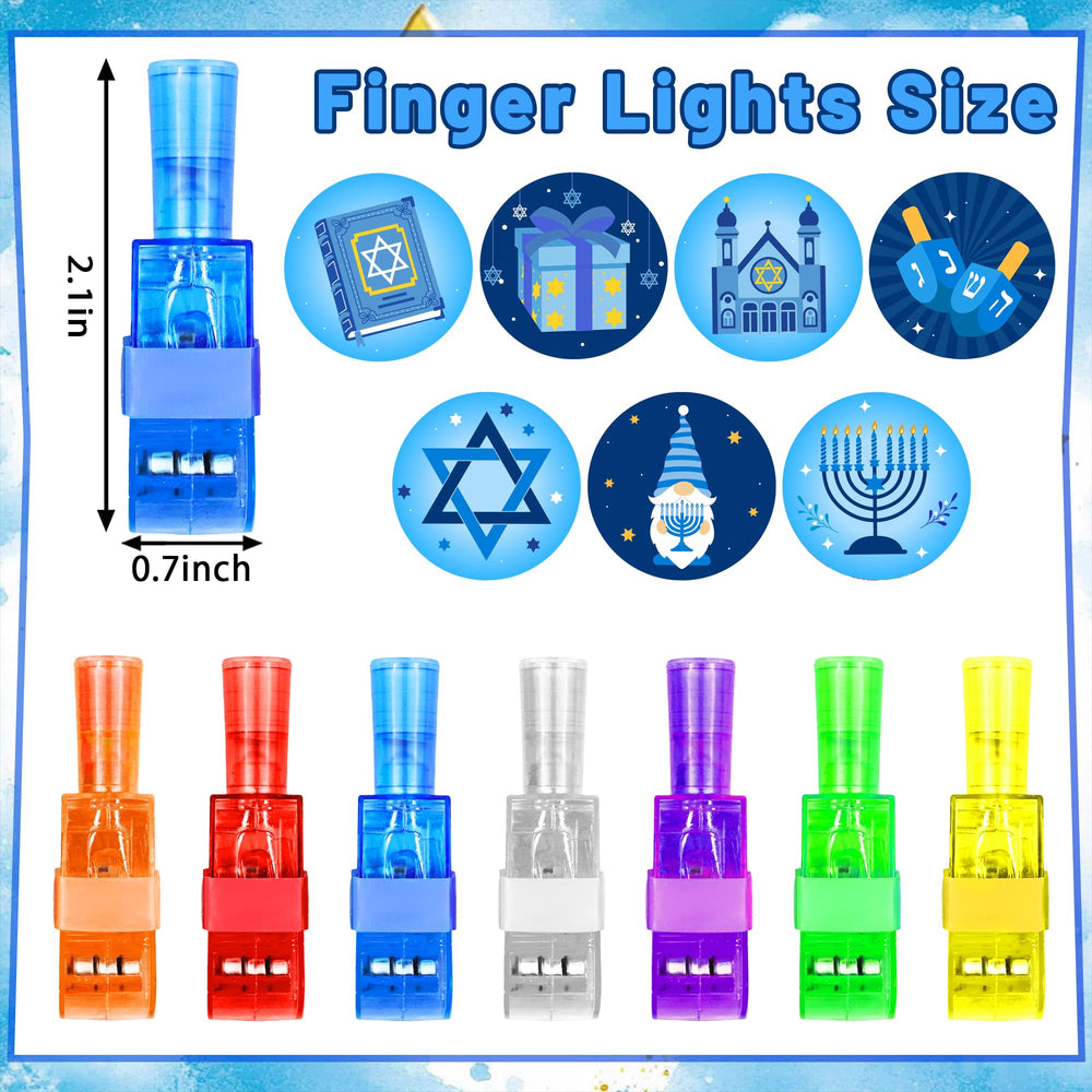 HALOGATE dreidel-pattern finger light highlights playful motif for classroom rewards and party favors.