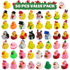 Halovin 50-piece bath ducks: bright designs for bath time learning.
