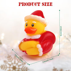 Halovin Christmas rubber ducks Christmas tree for bath time learning and decoration.