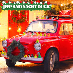Halovin Christmas stocking ducks: compact toys ideal for gift bags.