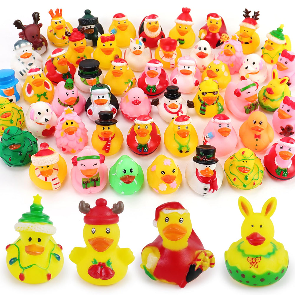 Halovin durable bath ducks: non-toxic toys safe in water and sun.