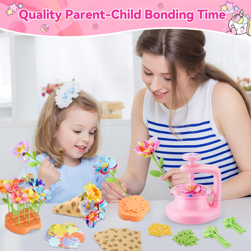 Hamdol Parent-Child Crafting Bonding moment created while making flowers together