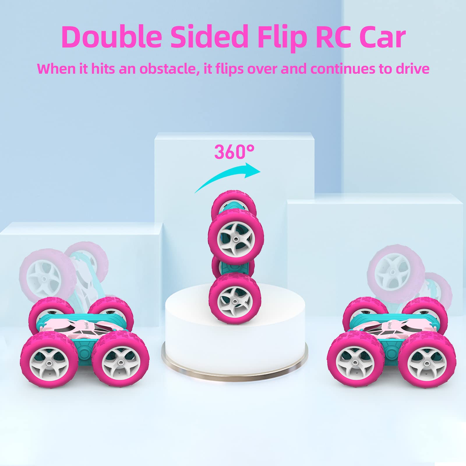 Hamdol Pink Star Edition side view highlighting double‑sided action for flips and stability