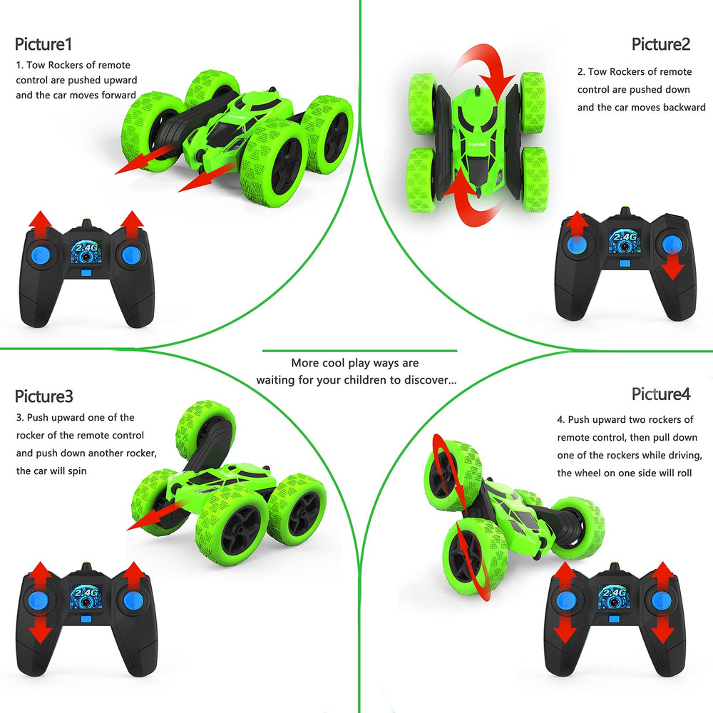 Hamdol Green Storm RC car dual-motor, powerful acceleration and stability