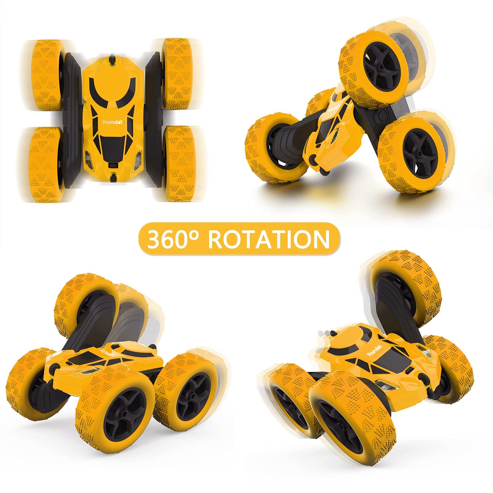 Hamdol Sunny Dash performs 360° flips for versatile indoor and outdoor stunts.