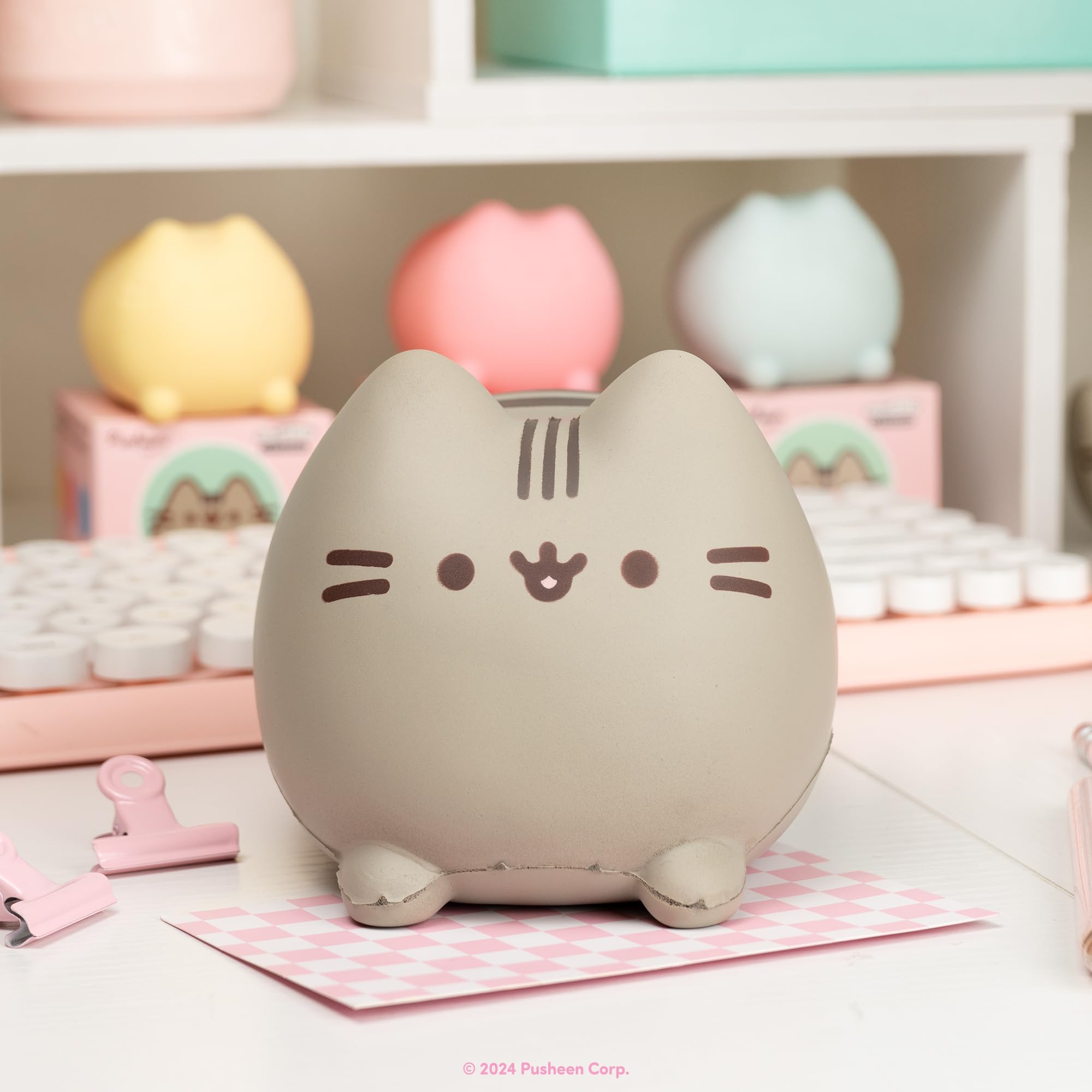 Hamee Pusheen desk decor squishy adds a cute touch to your workspace.