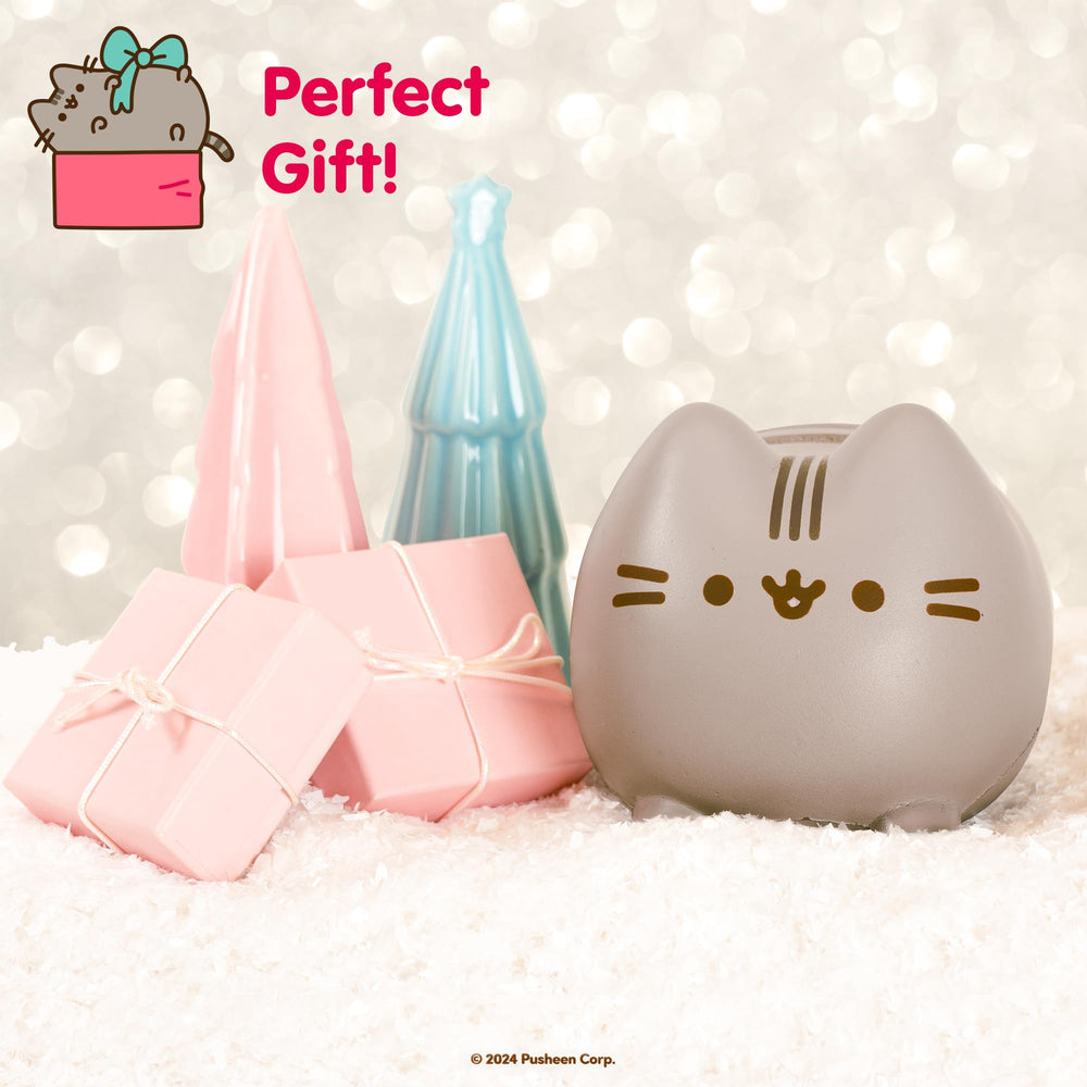 Hamee Pusheen donut squishy, ideal for playful squeezing and snack-inspired fun.