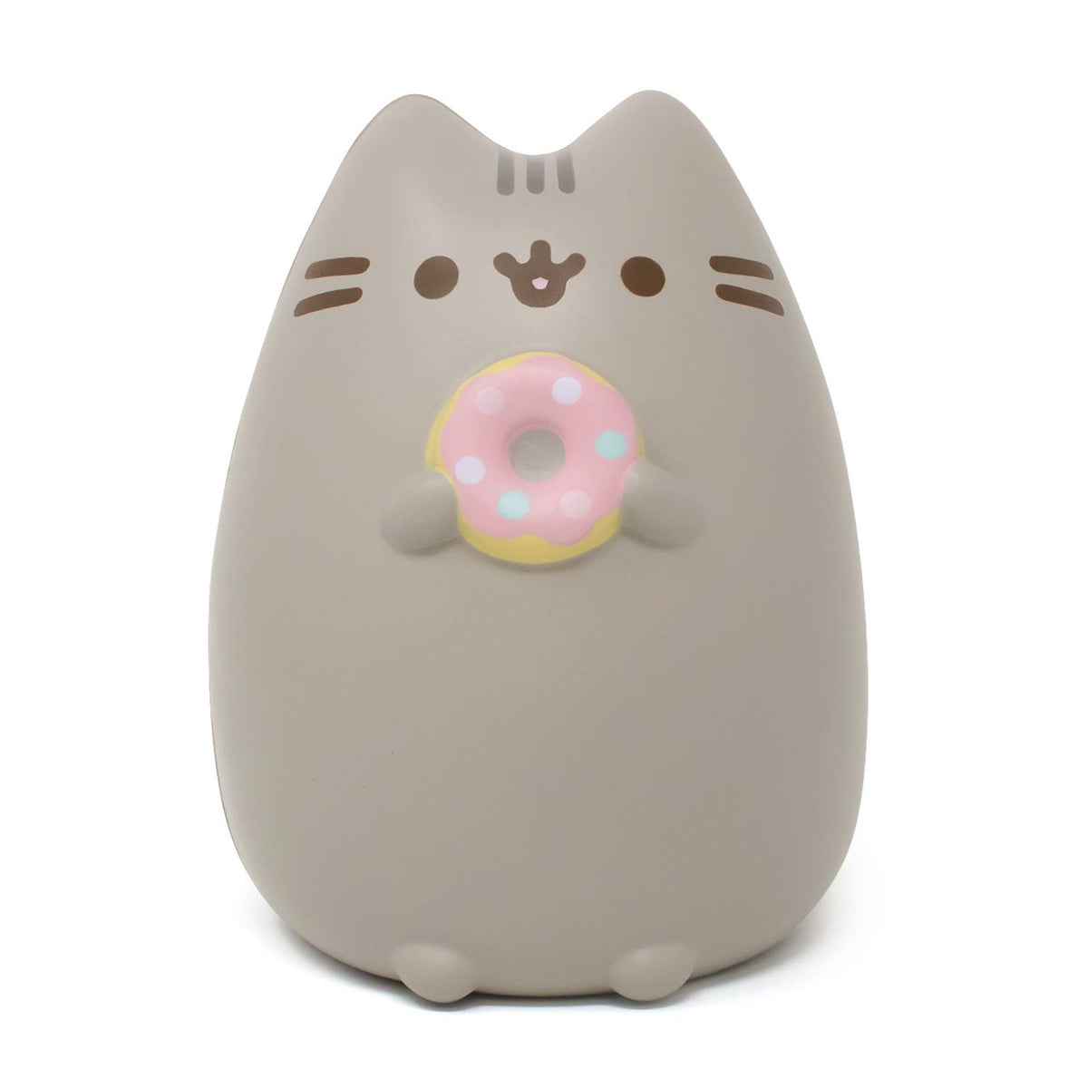 Hamee Pusheen loaf slow-rise squishy shown for desk use and stress relief