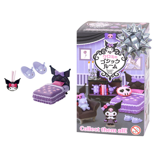 Hamee Re-Ment Kuromi gothic room diorama set for desk display