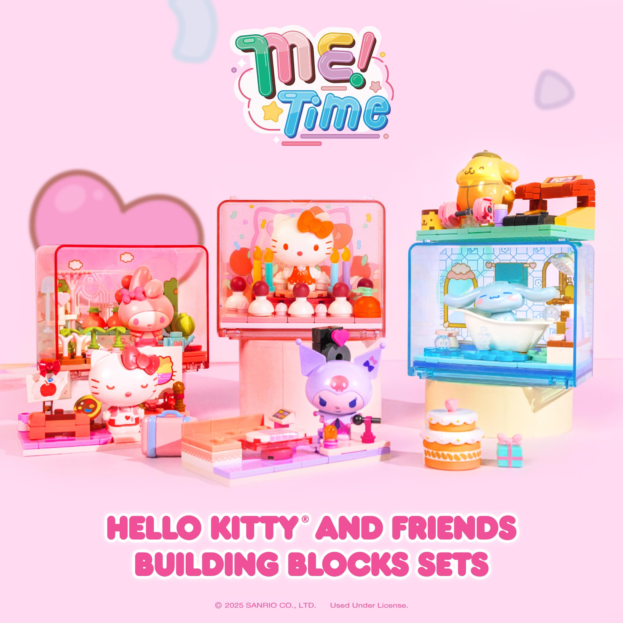 Hamee Sanrio Cinnamoroll Me Time blocks easy to assemble and collect