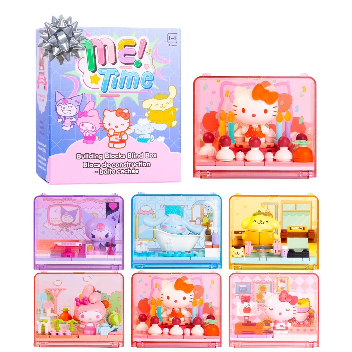 Hamee Sanrio Hello Kitty Me Time blocks for relaxing unboxing and play